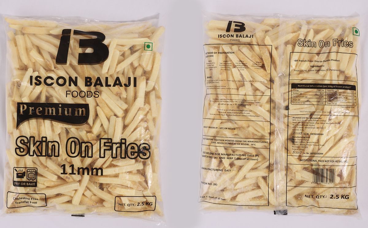 Hungritos Skin French Fries 11 MM 2.5 kg