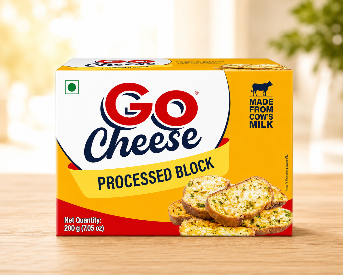GO Cheese Processed Block - 200g