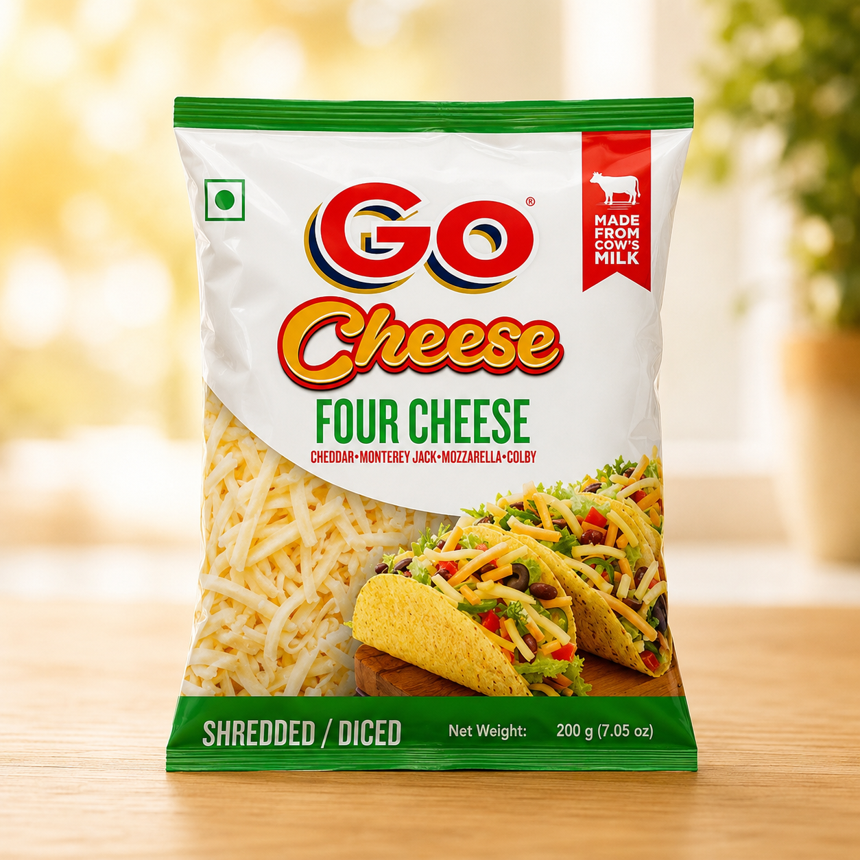 GO Four Cheese - Shredded / Diced