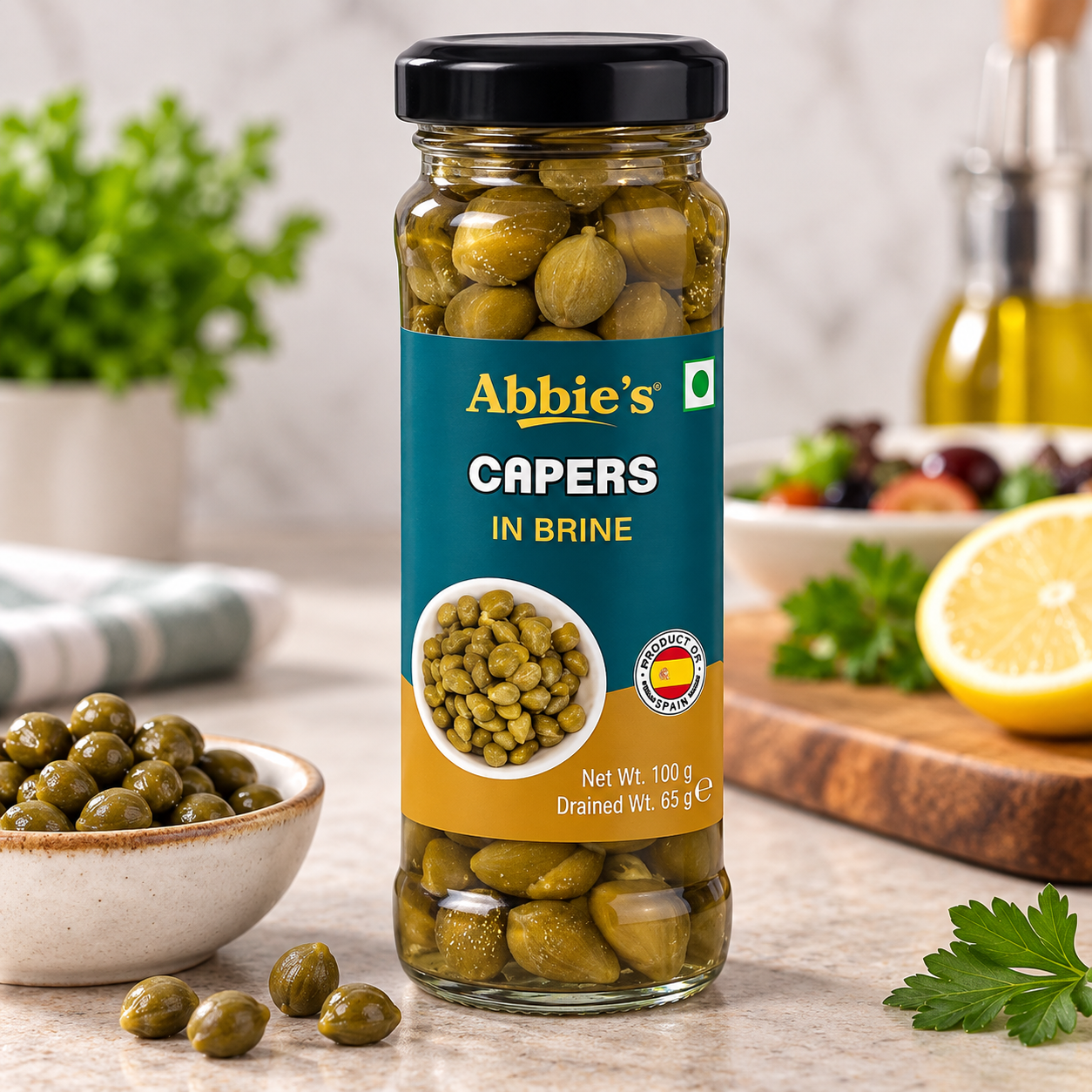 Abbie's Capers in Brine - 100g