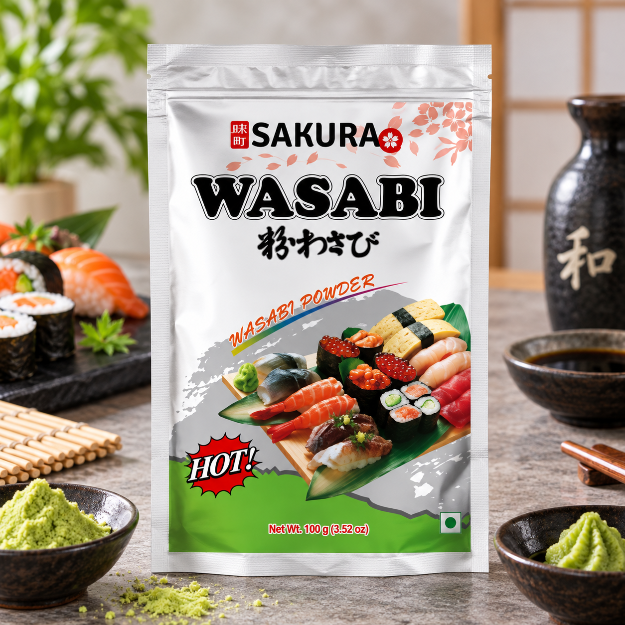 Sakura Wasabi Powder - 100 g