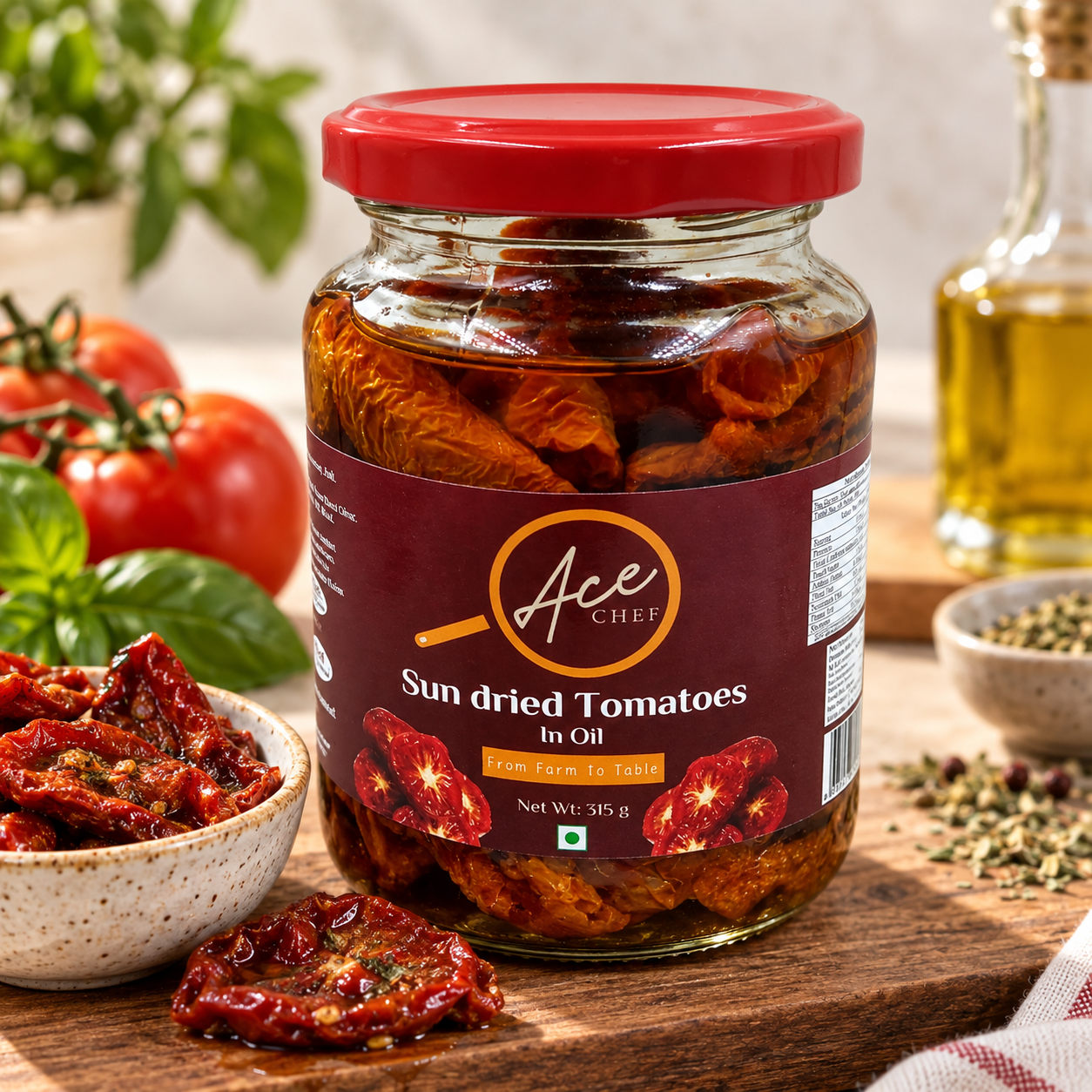 Ace Sun Dried Tomatoes in Oil - 315 GM